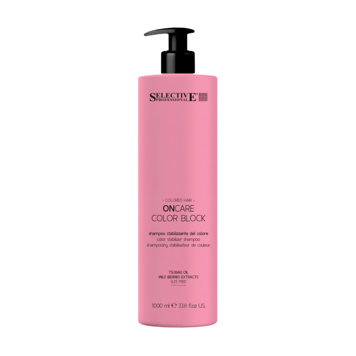 Шампунь Selective Professional OnCare Color Block Color Stabilizer Shampoo для захисту кольору волосся, 1 л